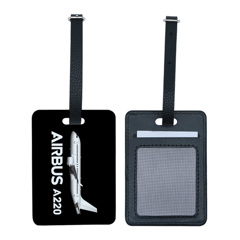 Etiqueta de equipaje de cuero PU de sublimación con ranura