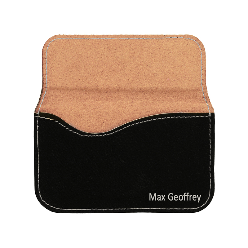 Tarjetero flexible de polipiel que se puede grabar con láser