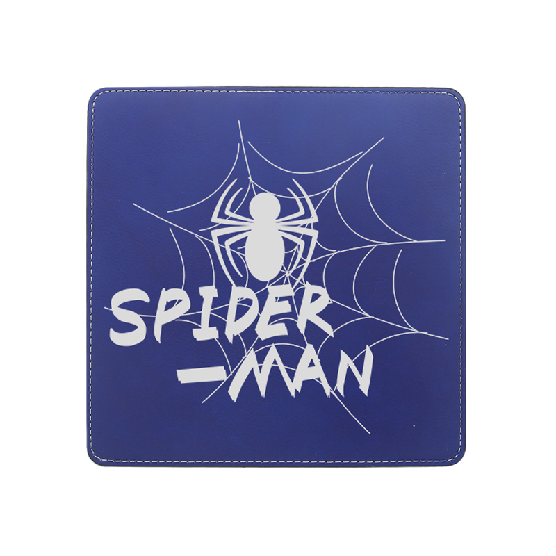 Alfombrilla de ratón cuadrada de polipiel con láser, 20*20 cm