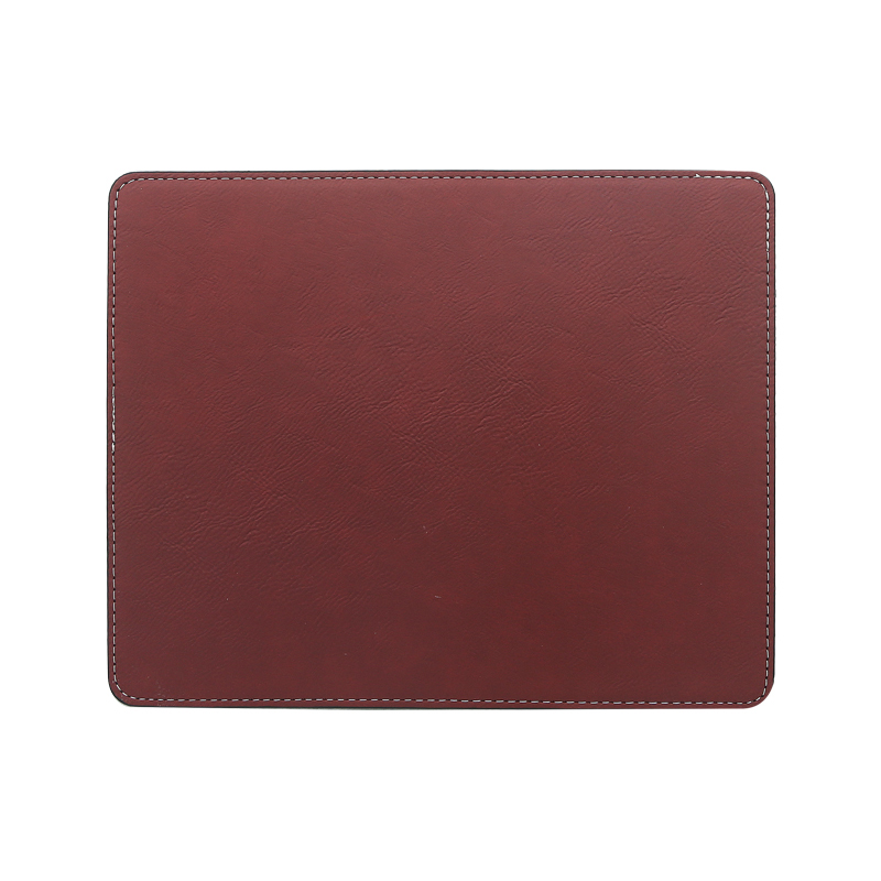 Alfombrilla de ratón rectangular de polipiel con láser, 25 x 20 cm