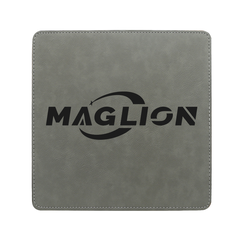 Alfombrilla de ratón cuadrada de polipiel con láser, 20*20 cm