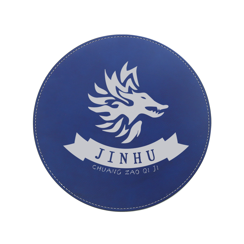 Alfombrilla de ratón redonda de polipiel grabable con láser 20*20 cm