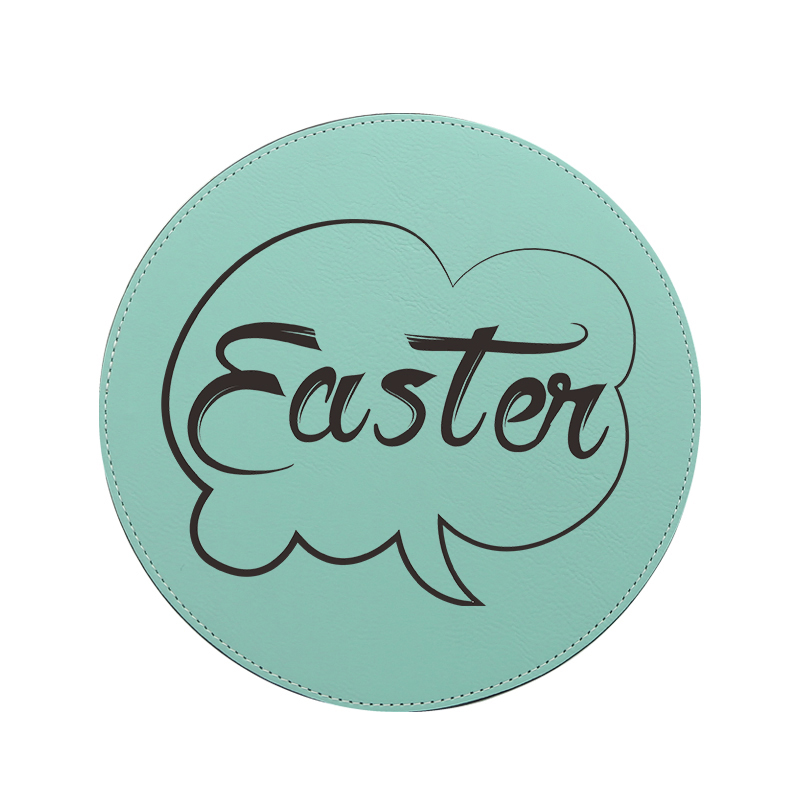 Alfombrilla de ratón redonda de polipiel grabable con láser 20*20 cm