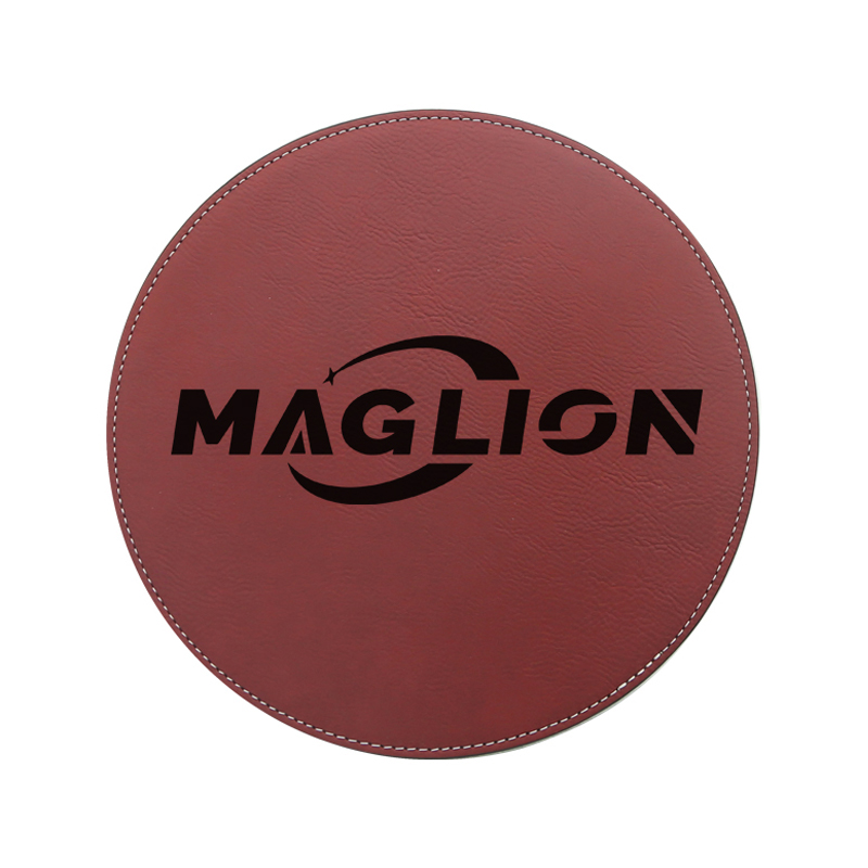 Alfombrilla de ratón redonda de polipiel grabable con láser 20*20 cm