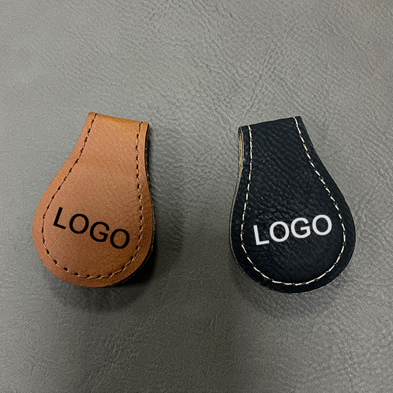 Marcador magnético de cuero sintético láser