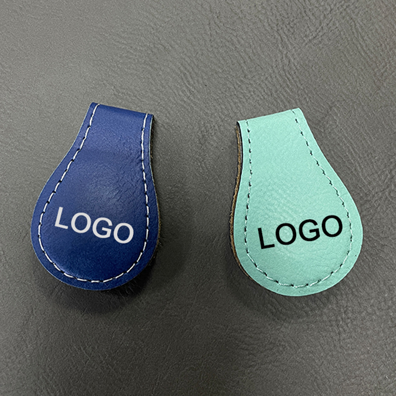 Marcador magnético de cuero sintético láser