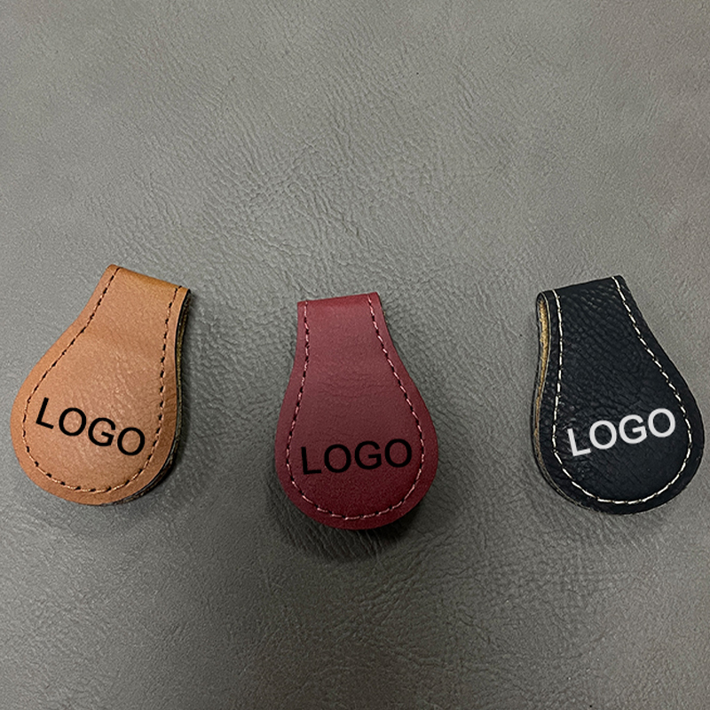 Marcador magnético de cuero sintético láser