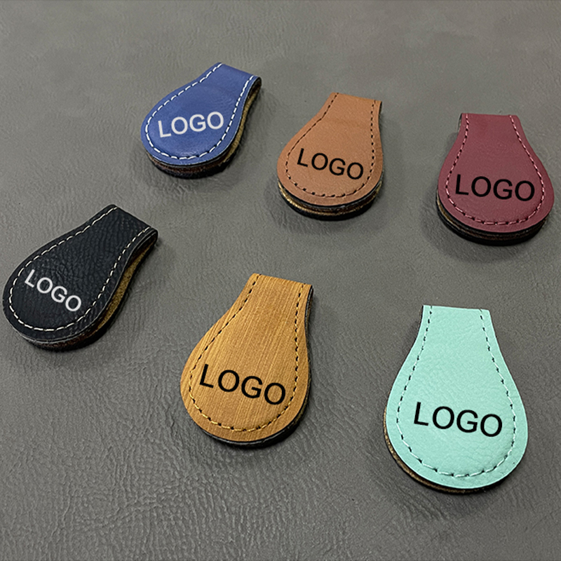 Marcador magnético de cuero sintético láser