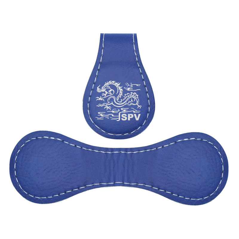 Marcador magnético de cuero sintético láser