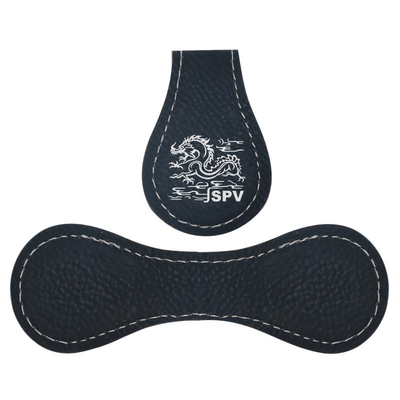 Marcador magnético de cuero sintético láser