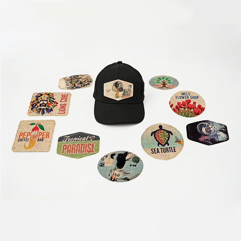 Parche sublimable de arpillera redondo de 2 1/2' con adhesivo