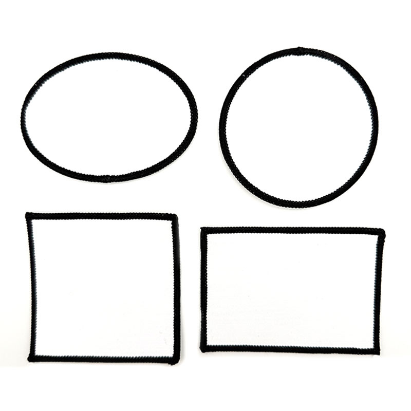 Parche Merrow de tela de sublimación rectangular de 3' x 2' con adhesivo