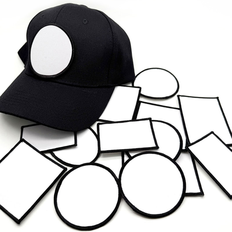 Parche Merrow de tela de sublimación redondo de 3' con adhesivo