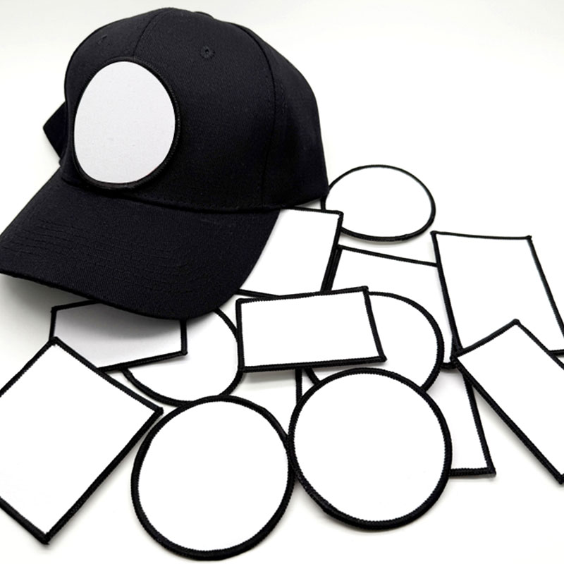 Parche Merrow de tela de sublimación redondo de 3' con adhesivo