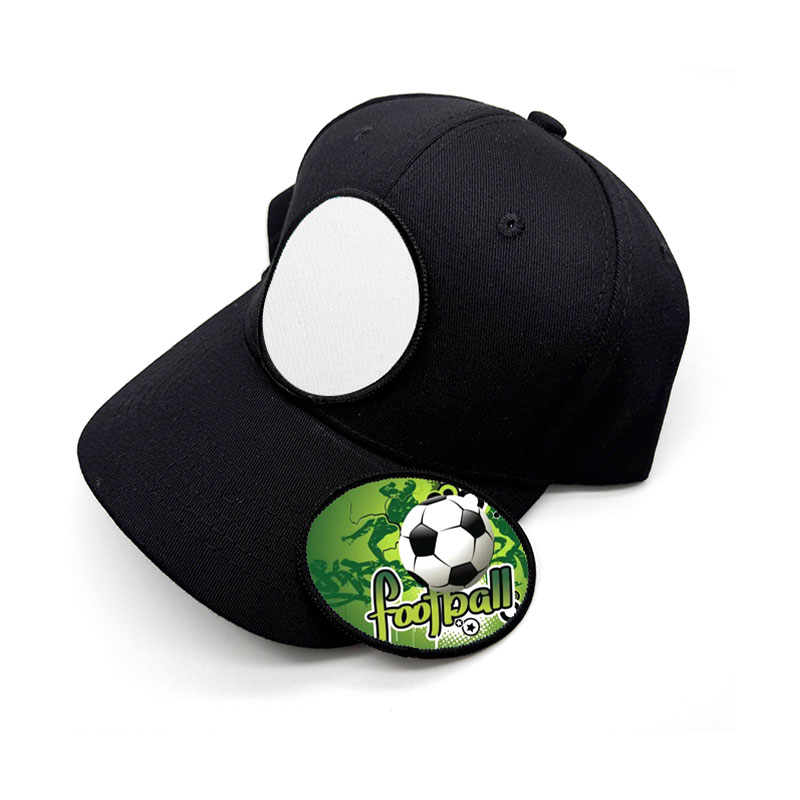 Parche Merrow de tela de sublimación ovalado de 3' x 2' con adhesivo