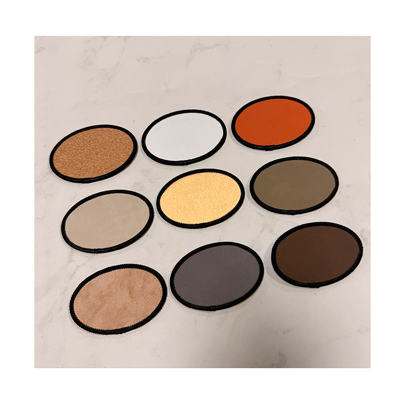 Parche Merrow de polipiel láser rectangular de 3 1/2' x 2 1/2' con adhesivo Parche Merrow de polipiel láser rectangular de 3 1/2' x 2 1/2' con adhesivo