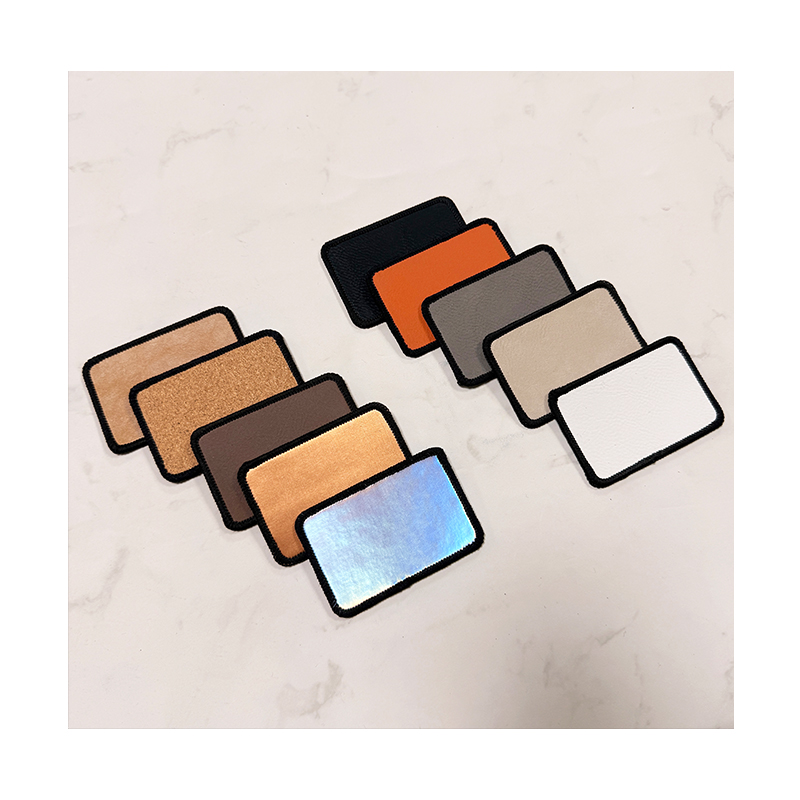 Parche Merrow de polipiel láser rectangular de 3 1/2' x 2 1/2' con adhesivo Parche Merrow de polipiel láser rectangular de 3 1/2' x 2 1/2' con adhesivo