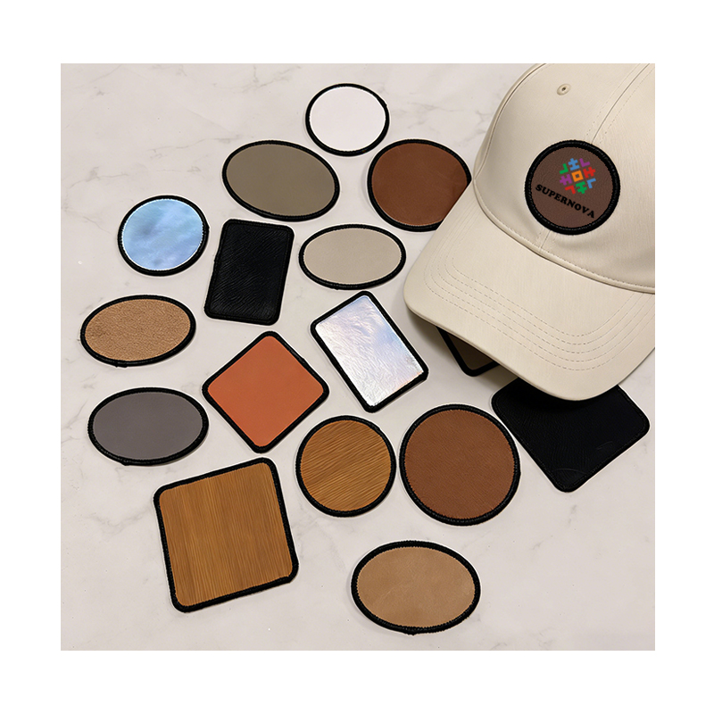 Parche Merrow de polipiel láser rectangular de 3 1/2' x 2 1/2' con adhesivo Parche Merrow de polipiel láser rectangular de 3 1/2' x 2 1/2' con adhesivo