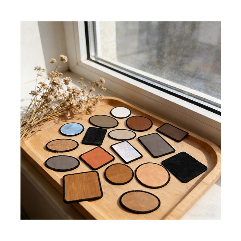 Parche Merrow de polipiel láser rectangular de 3 1/2' x 2 1/2' con adhesivo Parche Merrow de polipiel láser rectangular de 3 1/2' x 2 1/2' con adhesivo