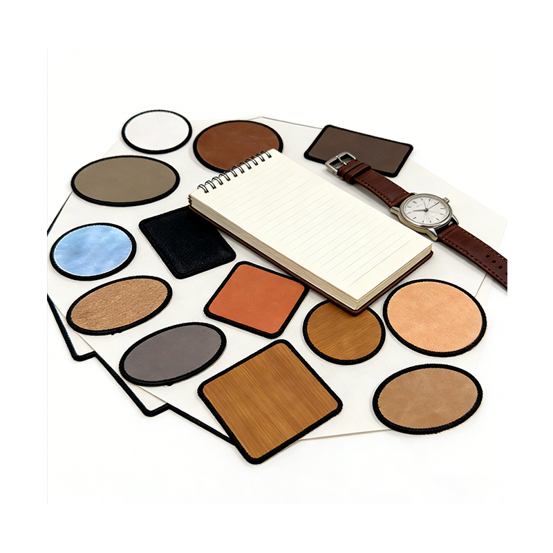 Parche Merrow de polipiel láser rectangular de 3 1/2' x 2 1/2' con adhesivo Parche Merrow de polipiel láser rectangular de 3 1/2' x 2 1/2' con adhesivo