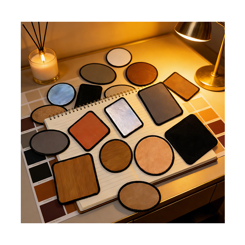 Parche Merrow de polipiel láser rectangular de 3 1/2' x 2 1/2' con adhesivo Parche Merrow de polipiel láser rectangular de 3 1/2' x 2 1/2' con adhesivo