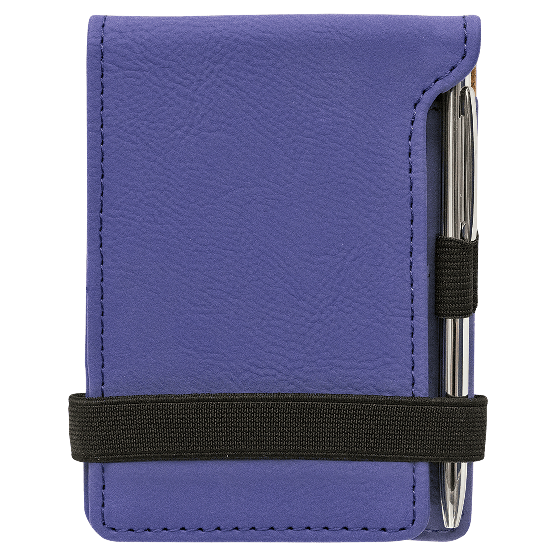 Mini bloc de notas de polipiel láser con bolígrafo