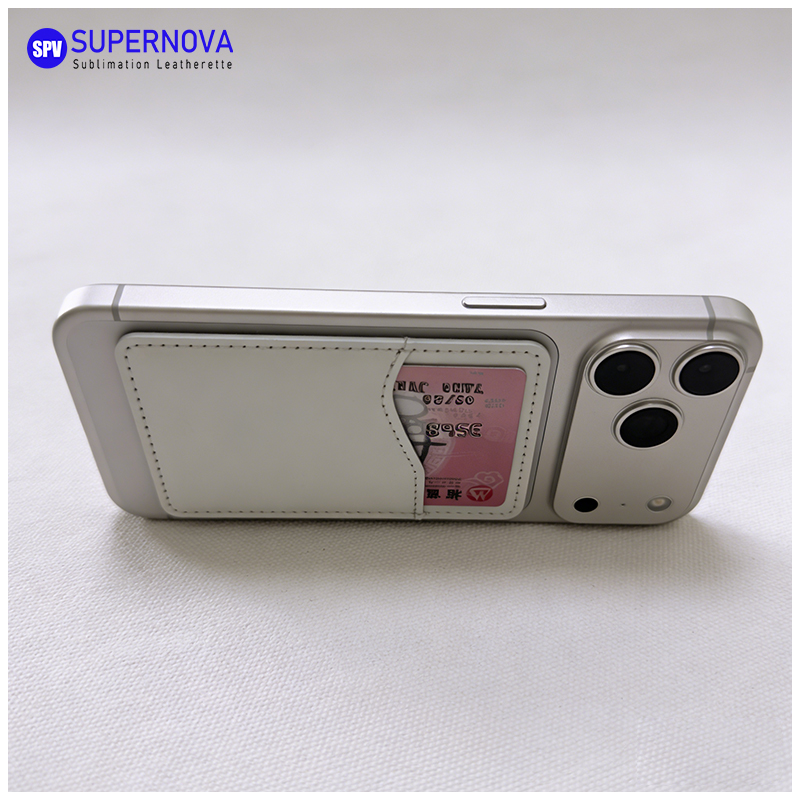Tarjetero para teléfono en polipiel con imán para sublimación