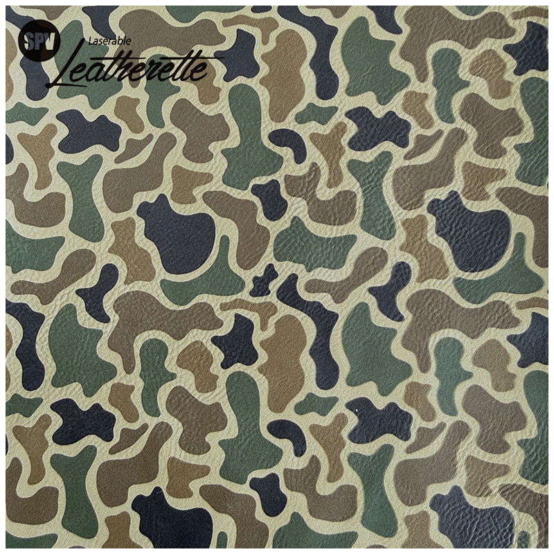 Hoja de polipiel láser de camuflaje con adhesivo/sin adhesivo