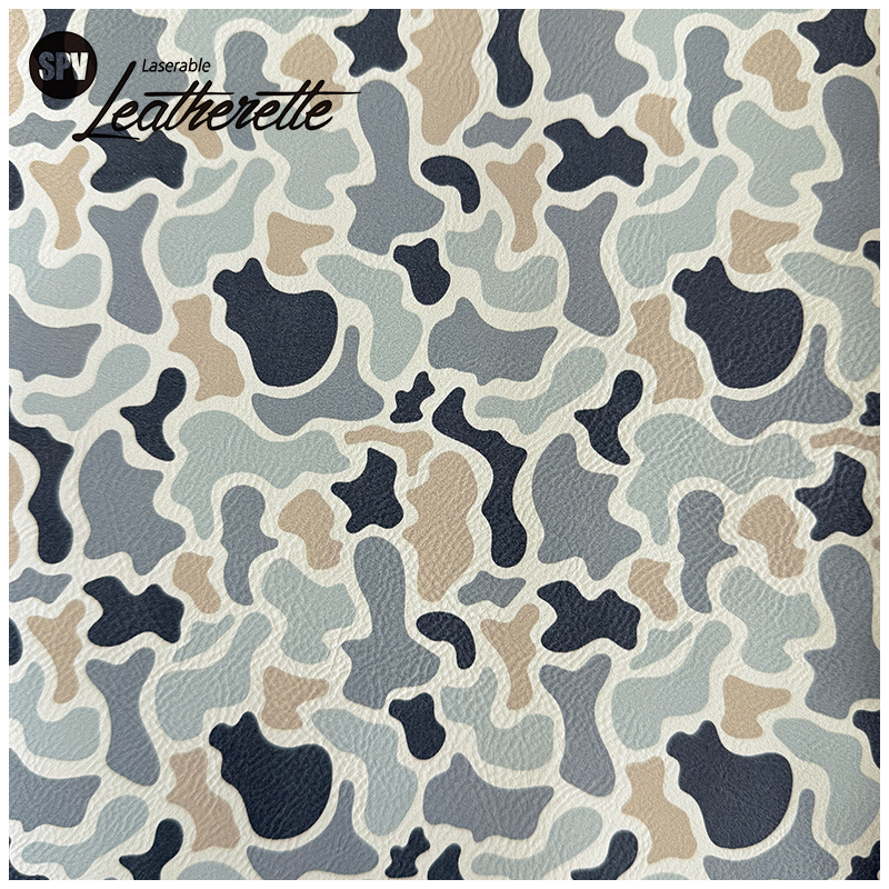Hoja de polipiel láser de camuflaje con adhesivo/sin adhesivo