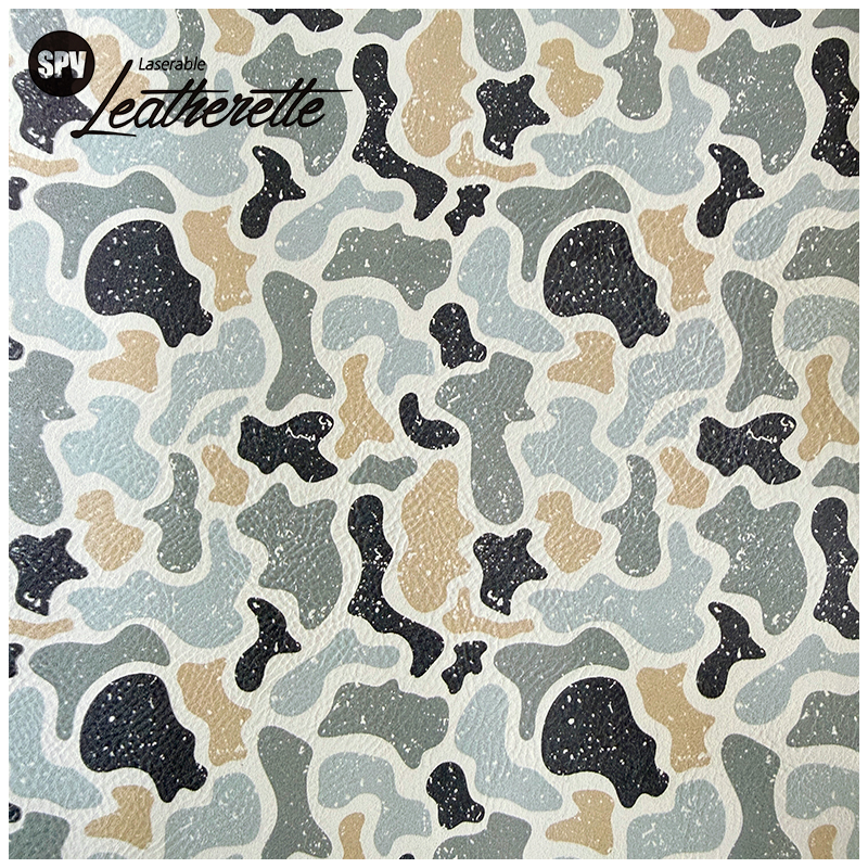 Hoja de polipiel láser de camuflaje con adhesivo/sin adhesivo