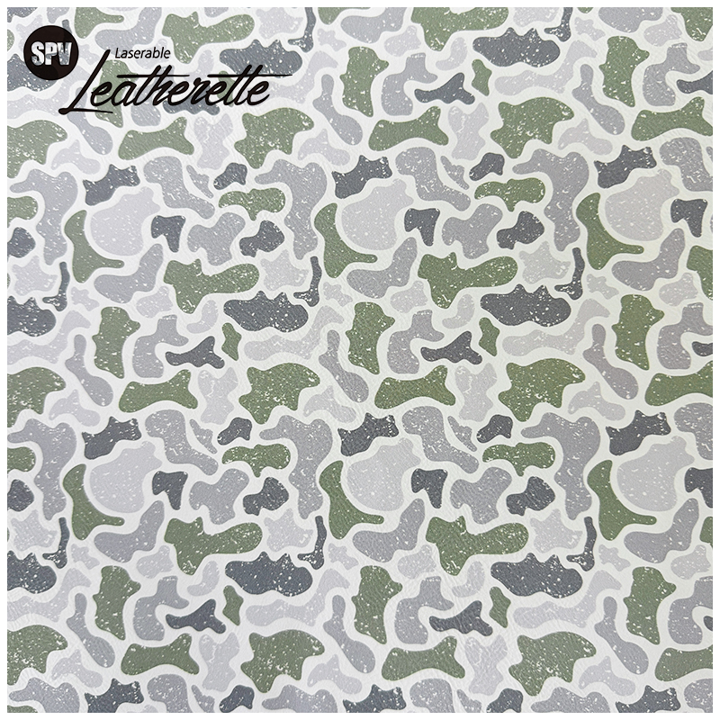 Hoja de polipiel láser de camuflaje con adhesivo/sin adhesivo