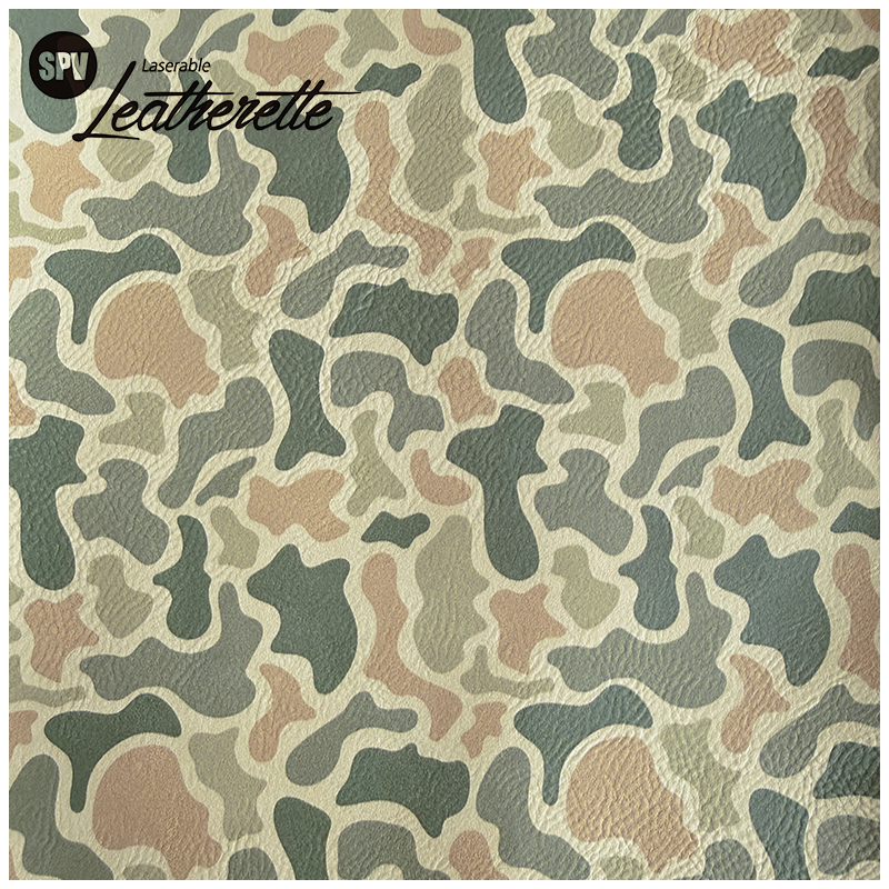 Hoja de polipiel láser de camuflaje con adhesivo/sin adhesivo