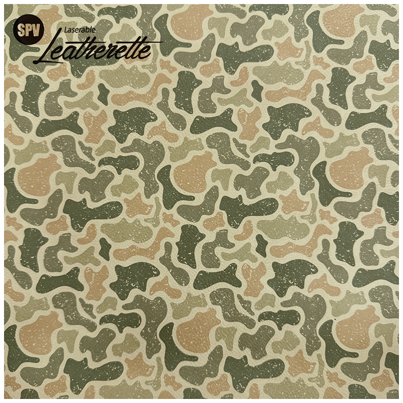Hoja de polipiel láser de camuflaje con adhesivo/sin adhesivo