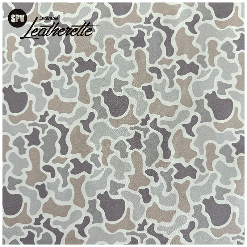 Hoja de polipiel láser de camuflaje con adhesivo/sin adhesivo