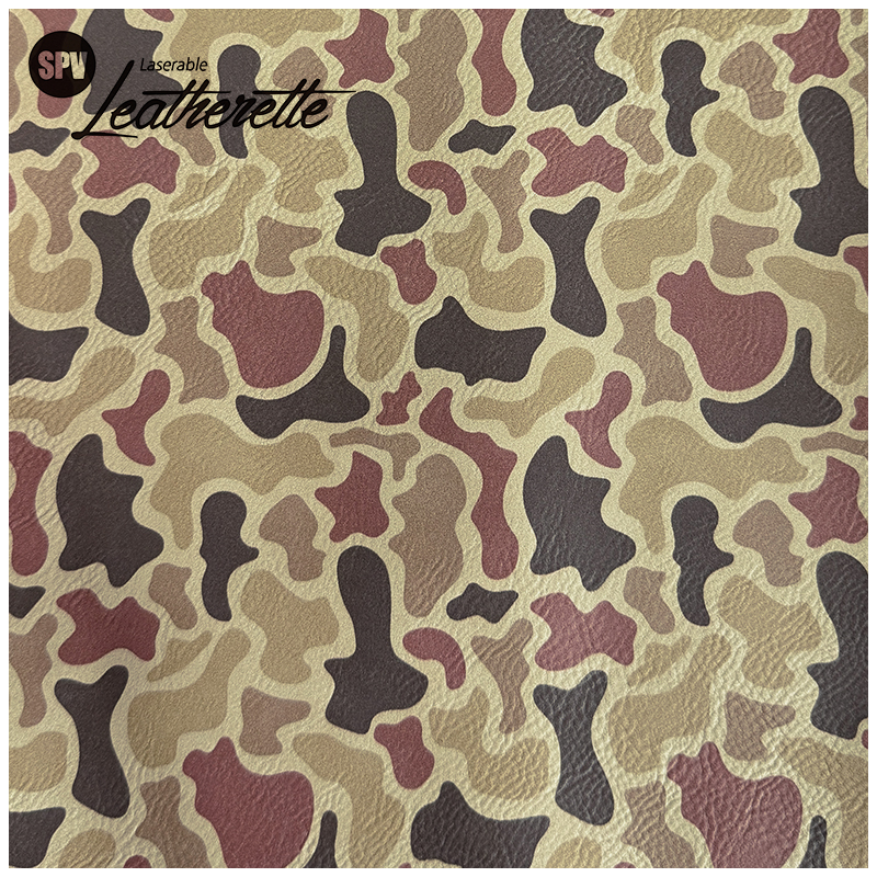 Hoja de polipiel láser de camuflaje con adhesivo/sin adhesivo