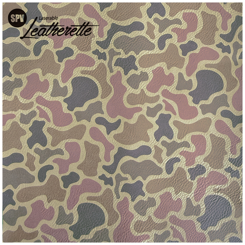 Hoja de polipiel láser de camuflaje con adhesivo/sin adhesivo