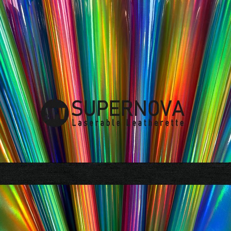 Hoja holográfica de polipiel láser con adhesivo/sin adhesivo