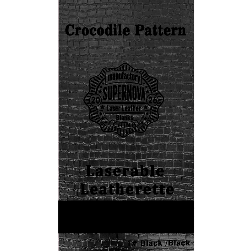 Hoja de polipiel láser con relieve de cocodrilo con adhesivo/sin adhesivo Hoja de polipiel láser con relieve de cocodrilo con adhesivo/sin adhesivo