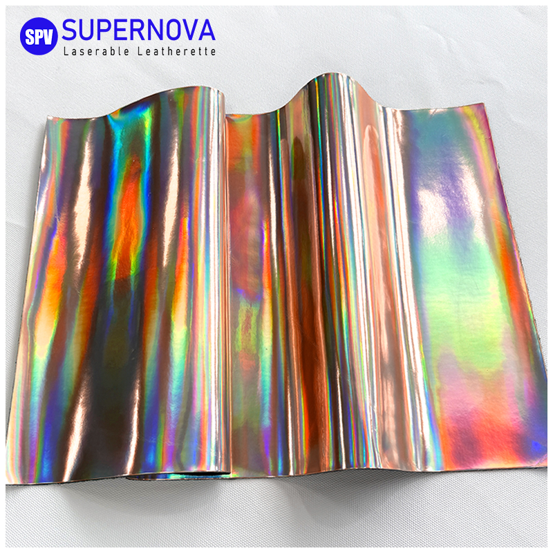 Hoja holográfica de polipiel láser con adhesivo/sin adhesivo