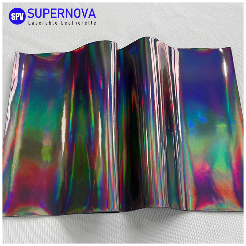 Hoja holográfica de polipiel láser con adhesivo/sin adhesivo