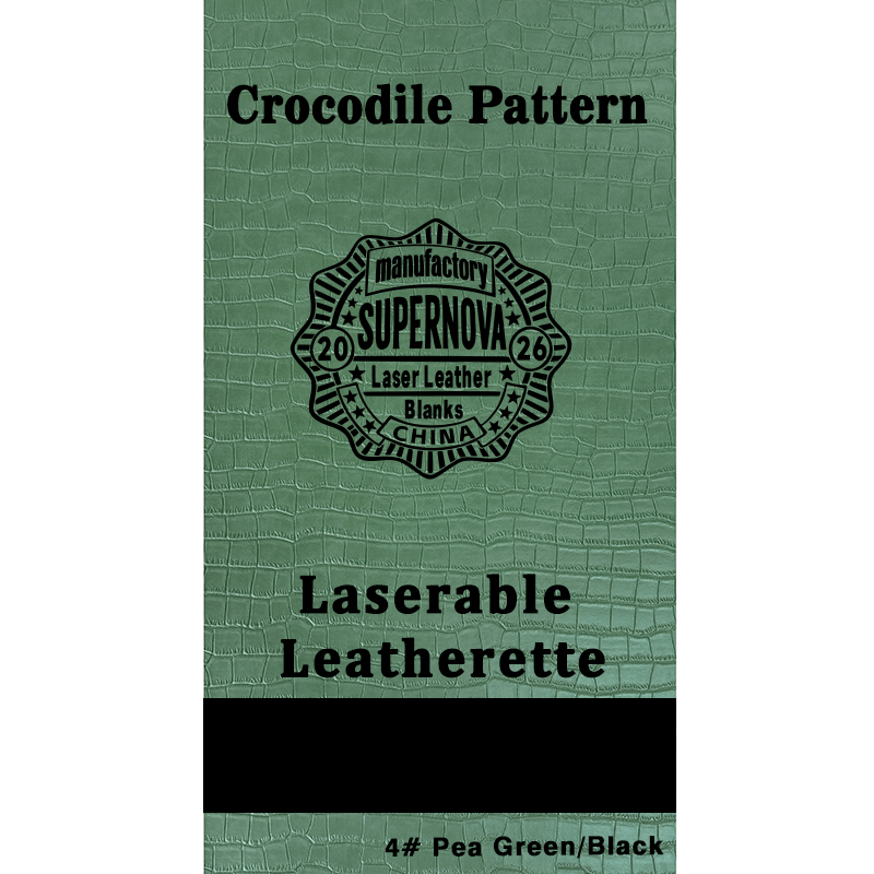 Hoja de polipiel láser con relieve de cocodrilo con adhesivo/sin adhesivo Hoja de polipiel láser con relieve de cocodrilo con adhesivo/sin adhesivo