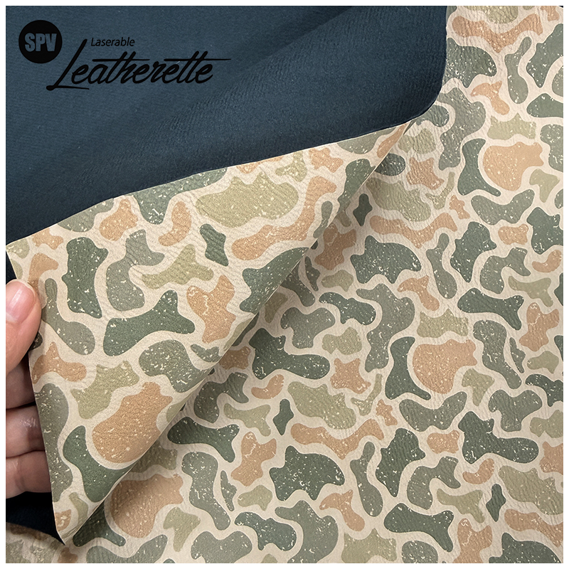 Hoja de polipiel láser de camuflaje con adhesivo/sin adhesivo