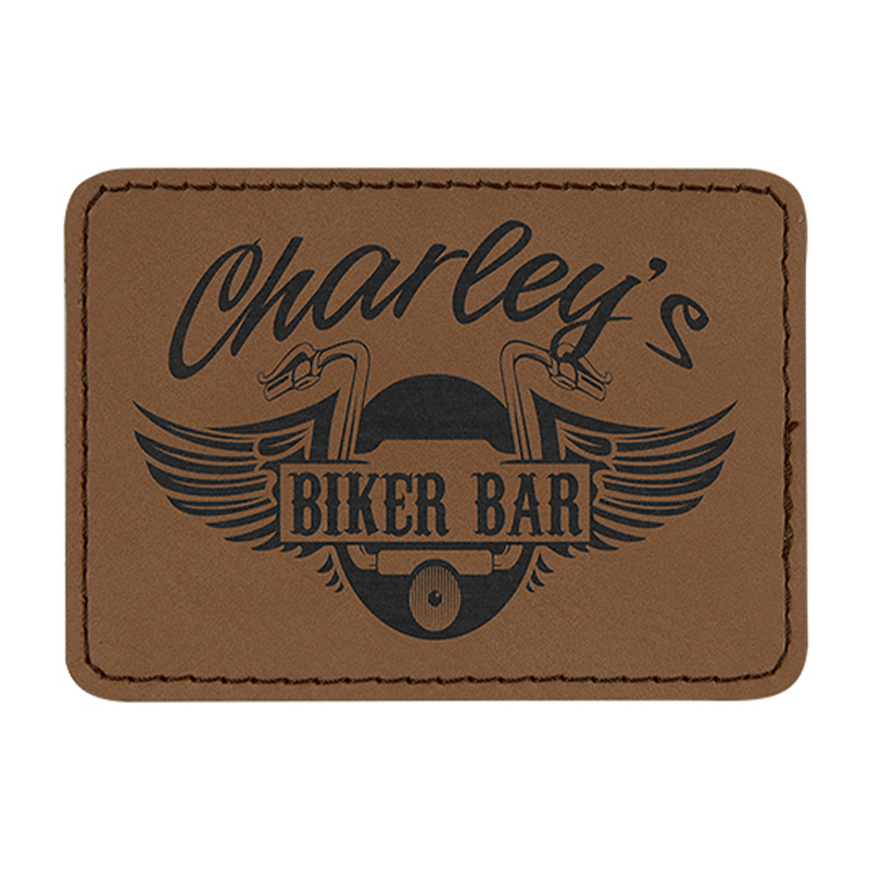 Parches rectangulares de cuero sintético de 3 1/2' x 2 1/2' Parches rectangulares de cuero sintético de 3 1/2' x 2 1/2'