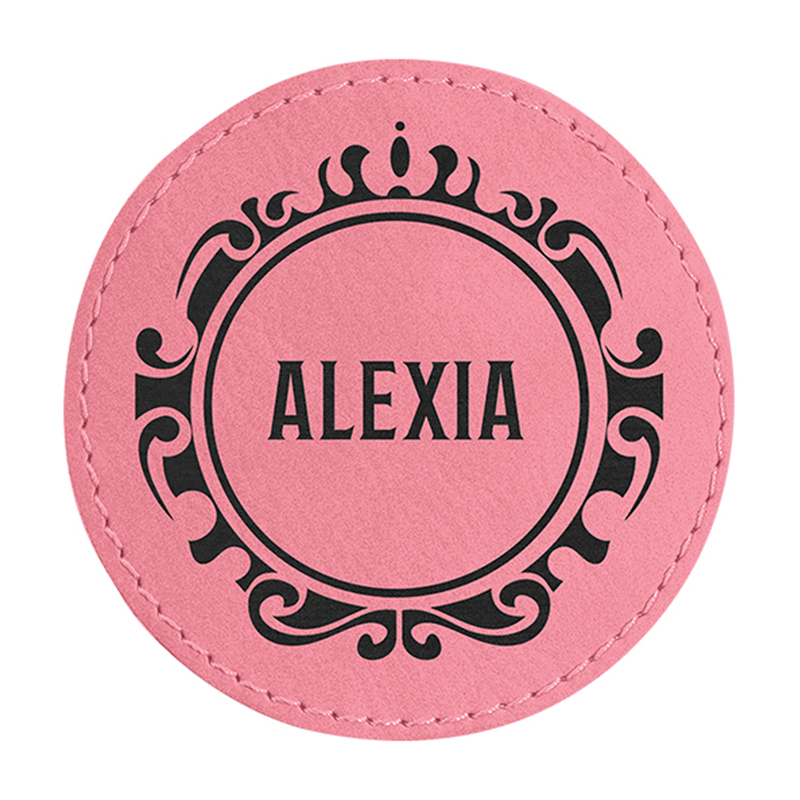 Juego De 6 Posavasos Redondos De Cuero Sintético Láserizable Juego De 6 Posavasos Redondos De Cuero Sintético Láserizable