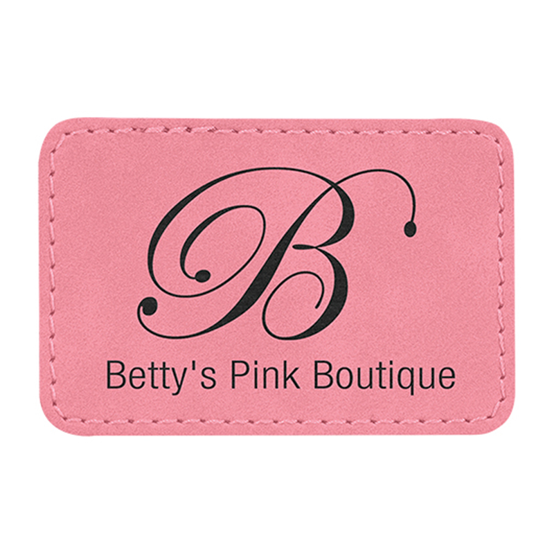 Parches rectangulares de cuero sintético de 3 1/2' x 2 1/2' Parches rectangulares de cuero sintético de 3 1/2' x 2 1/2'