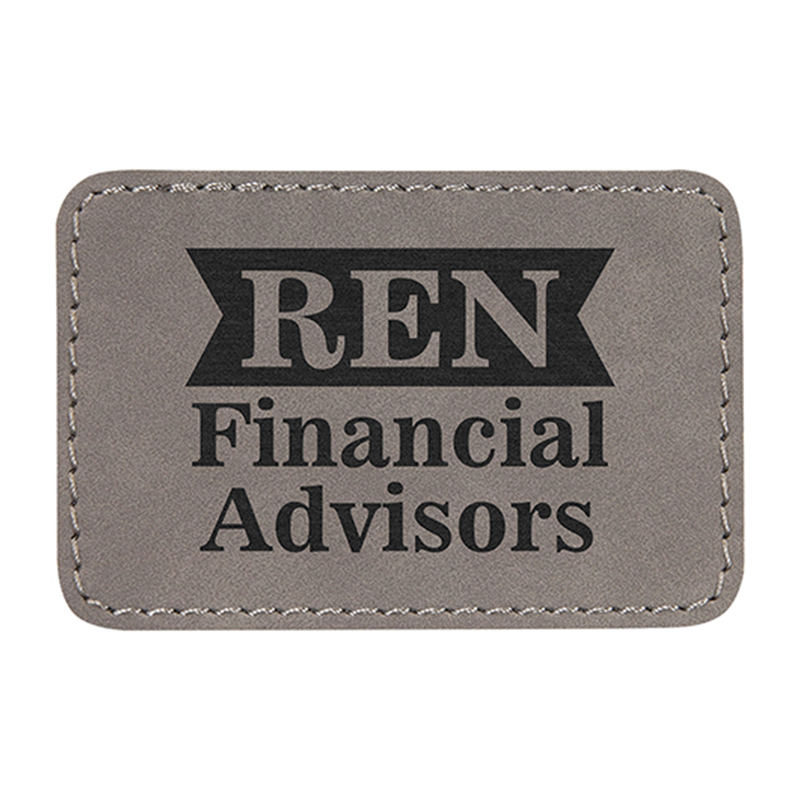 Parches rectangulares de cuero sintético de 3 1/2' x 2 1/2' Parches rectangulares de cuero sintético de 3 1/2' x 2 1/2'