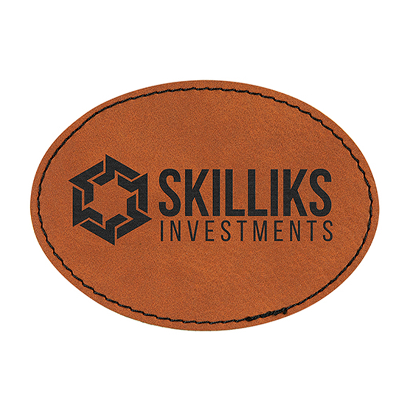 Parches ovalados de polipiel de 3 1/2' x 2 1/2' Parches ovalados de polipiel de 3 1/2' x 2 1/2'