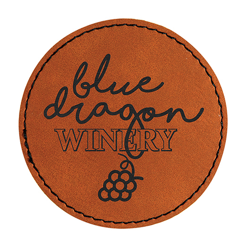 Parches redondos de polipiel de 2 1/2' Parches redondos de polipiel de 2 1/2'