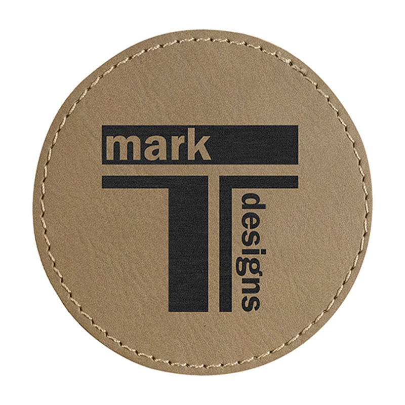 Parches redondos de polipiel de 3' Parches redondos de polipiel de 3'