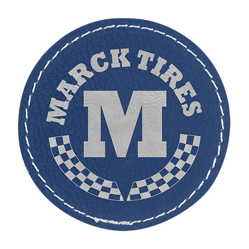 Parches redondos de polipiel de 2 1/2' Parches redondos de polipiel de 2 1/2'